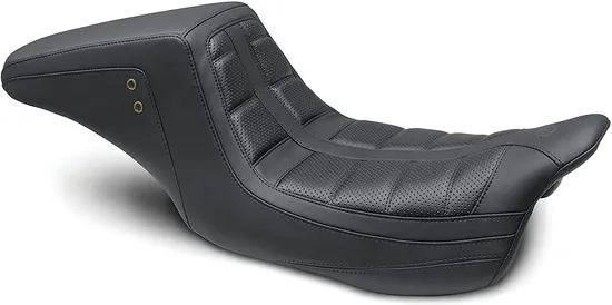 Mustang Black Tuck Roll 2 Up Squareback 1pc Seat