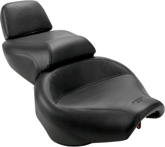 Mustang Black Vintage 2 Up Wide Touring 1pc Seat