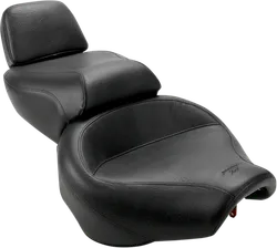 Mustang Black Vintage 2 Up Wide Touring 1pc Seat