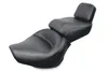 Mustang Black Vintage 2 Up Wide Touring 1pc Seat