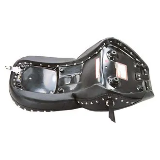 Mustang Black Studded 2 Up Wide Touring 1pc Seat