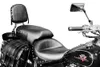 Mustang Black Studded 2 Up Wide Touring 1pc Seat