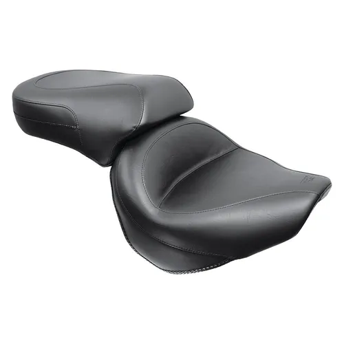 Mustang Black Vintage 2 Up Wide Touring 1pc Seat