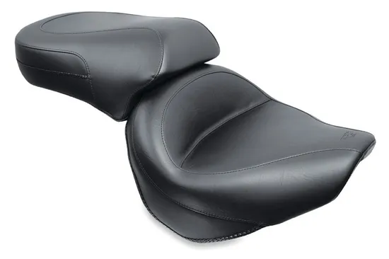 Mustang Black Vintage 2 Up Wide Touring 1pc Seat