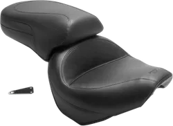 Mustang Black Vintage 2 Up Wide Touring 1pc Seat