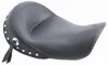 Mustang Black Studded Touring Solo Seat w Conchos
