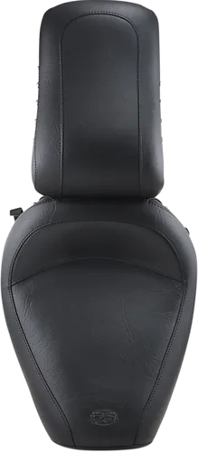 Mustang Black Studded Touring 1pc Seat w Conchos