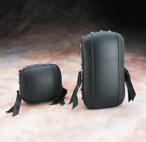 Mustang Black Studded Medallion Style Sissy Bar Pad 6.5" x 11"