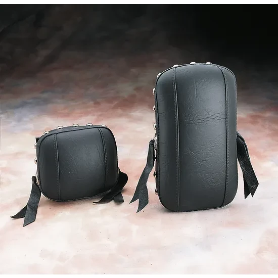 Mustang Black Studded Medallion Style Sissy Bar Pad 6.5" x 11" 3