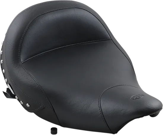 Mustang Black Studded Touring Solo Seat w Conchos