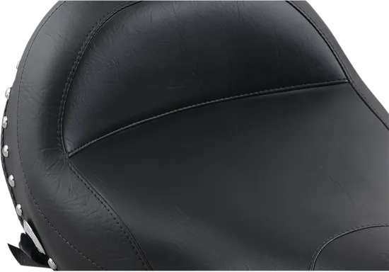 Mustang Black Studded Touring Solo Seat w Conchos