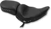 Mustang Black Studded Touring Solo Seat w Conchos