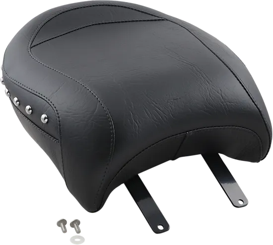 Mustang Black Studded Solo Touring Rear Passenger Seat 1