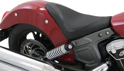 Mustang Black Runaround Front Solo Driver Seat