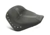 Mustang Black Studded Touring Solo Seat w Leather Inserts