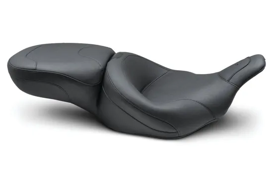 Mustang Black 2 Up Wide Touring 1pc Seat 2