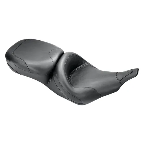 Mustang Black 2 Up Wide Touring 1pc Seat