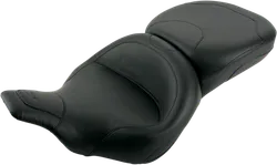 Mustang Black 2 Up Wide Touring 1pc Seat