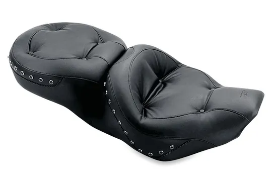 Mustang Black Pearl Studded Regal Touring 1pc Seat