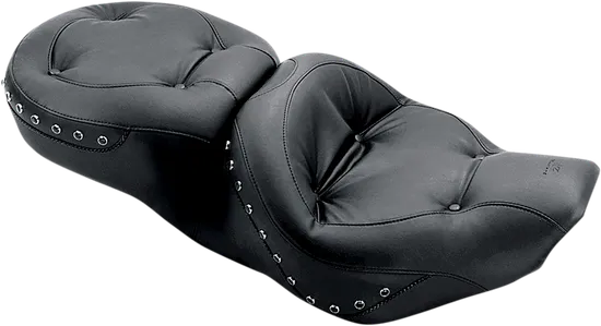 Mustang Black Pearl Studded Regal Touring 1pc Seat