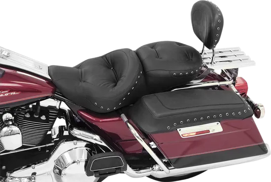 Mustang Black Pearl Studded Regal Touring 1pc Seat