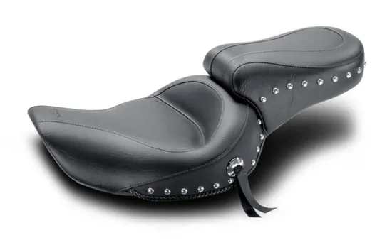 Mustang Black Studded Touring Solo Seat Conchos
