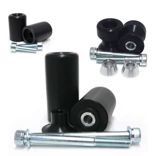 Shogun Standard Black Frame Sliders Engine Guards Full Kit