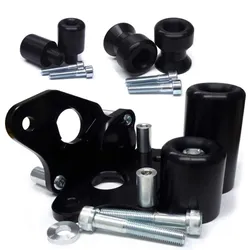 Shogun Standard Black Frame Sliders Engine Guards Full Kit