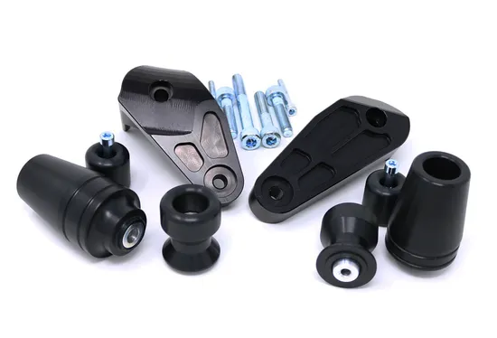 Shogun Standard Black Frame Sliders Engine Guards Full Kit
