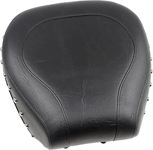 Mustang Black Studded Wide Touring Rear Passenger Pillion Seat