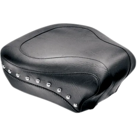 Mustang Black Studded Wide Touring Rear Passenger Pillion Seat