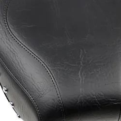 Mustang Black Studded Wide Touring Rear Passenger Pillion Seat
