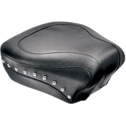 Mustang Black Studded Wide Touring Rear Passenger Pillion Seat