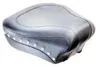 Mustang Black Studded Wide Touring Rear Passenger Pillion Seat