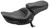 Mustang Black Studded Touring 1pc Seat w Conchos