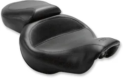 Mustang Black 2 Up Wide Touring 1pc Seat