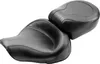 Mustang Black Vinyl 2 Up Wide Touring 1pc Seat