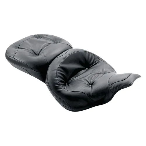 Mustang Black Regal 2 Up Wide Touring Seat