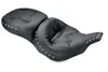 Mustang Black Studded Regal 2 Up Wide Touring Seat
