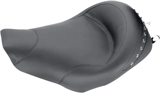 Mustang Black Pearl Studded Touring Solo Driver Seat