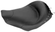 Mustang Black Pearl Studded Touring Solo Driver Seat