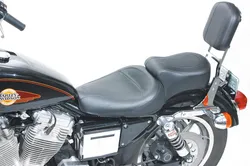 Mustang Black Vintage Medallion Style Sissy Bar Pad 7.5" x 9"