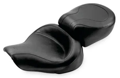 Mustang Black  2 Up Wide Touring 1pc Seat
