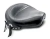 Mustang Black Studded Wide Touring Solo Driver Seat w Conchos
