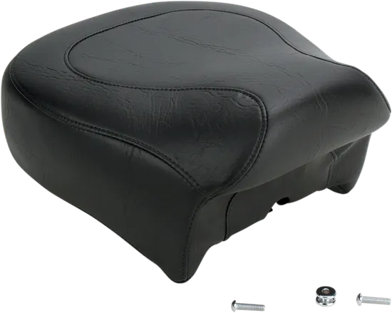 Mustang Black Wide Touring Rear Passenger Pillion Seat