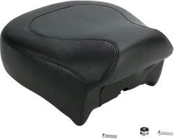 Mustang Black Wide Touring Rear Passenger Pillion Seat