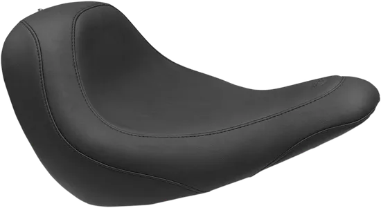 Mustang Black Wide Tripper Front Solo Seat 1