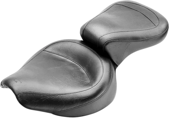 Mustang Black 2 Up Wide Touring 1pc Seat
