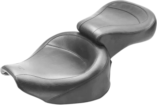 Mustang Black 2 Up Wide Touring 1pc Seat