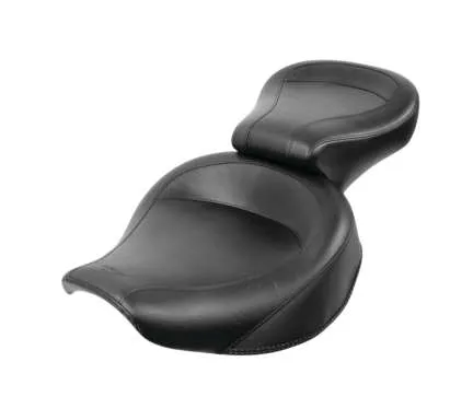 Mustang Black 2 Up Wide Touring 1pc Seat